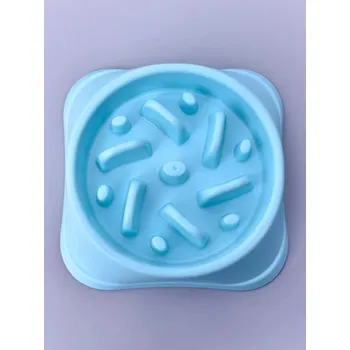 Miska pro psa Protihltací miska | miska proti hltání - Modrá