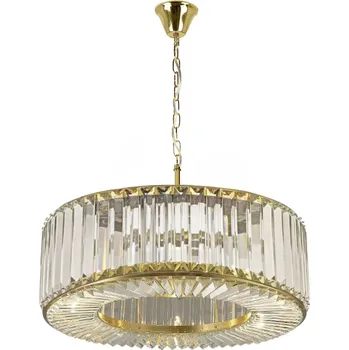 Toolight Toolight, křišťálové závěsné svítidlo 6xE14 APP1652-6CP, zlatá lesklá, OSW-05699