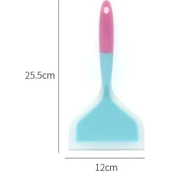 Silikonová špachtle | kuchyňské náčiní | vaření - 1ks Růžově modrá