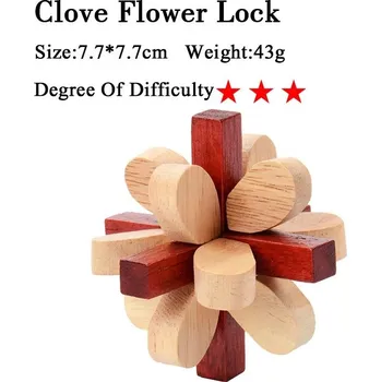 Hlavolam Dřevěný hlavolam, ježek v kleci, věž atp. - 19