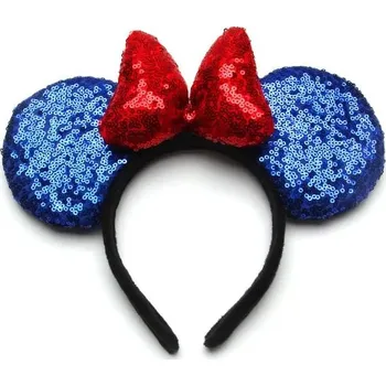 Čelenka Čelenka s ušima pro dívky | party doplňky - 3D červená modrá