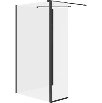 CERSANIT 3D Sprchový kout Cersanit Mille 90x100x30x200 walk-in pohyblivá stěna černý set B801, S601-188 S601-188