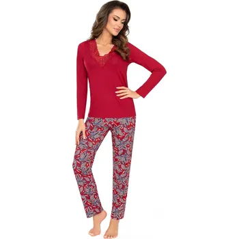 Dámské pyžamo Víno krajkové pyžamo Rita - Donna, bordó XXL i41_9999933185_2:bordó_3:XXL_