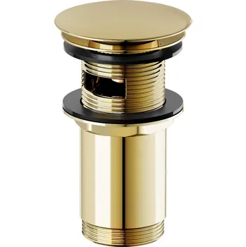 Sifon Cersanit Automatická zátka KLIK-KLAK k umyvadlům 5/4'' zlatá