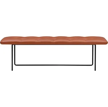 Zahradní lavice Lavice Wendelbo Tip Toe Bench Large kůže Parma Cognac 155x45 v.45