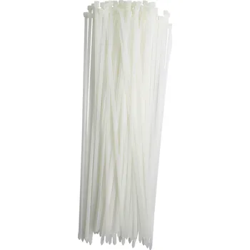 Organizace kabelů Stahovací páska, 7,6 × 550 mm, transparentní, 100 ks LH-HD-550-21-N