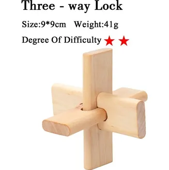 Hlavolam Dřevěný hlavolam, ježek v kleci, věž atp. - 7