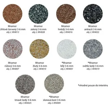 Průmyslové lepidlo Den Braven Den Braven Mramorové kamínky 25 kg Slonová kost 3-6 mm