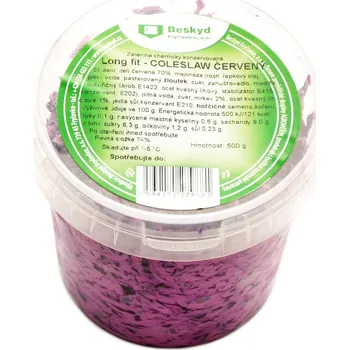 Long fit Červený coleslaw salát, kbelík
