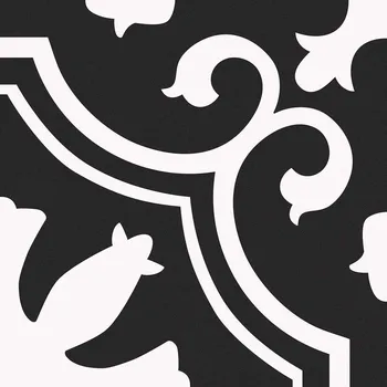 Dlažba DLAŽBA KEROS VALENCIA NIGHT WHITE/BLACK MAT 25X25