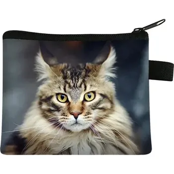 Roztomilá mincová peněženka s kočičím potiskem - 14