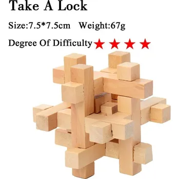 Hlavolam Dřevěný hlavolam, ježek v kleci, věž atp. - 8