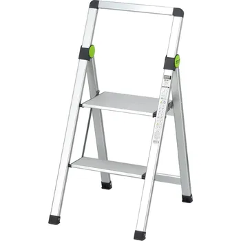 Železářství Stalco Perfect Mini Slim jednostranné Al schůdky s madlem - 2 příčky