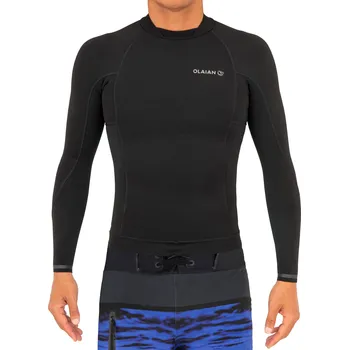 DECATHLON Pánské tričko Surf 900 neopren 1,5 mm M ČERNÁ