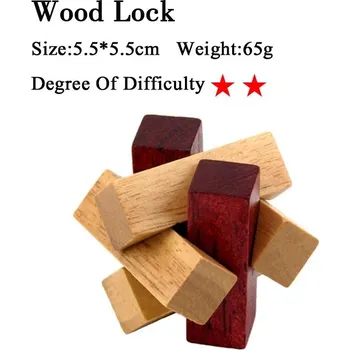 Hlavolam Dřevěný hlavolam, ježek v kleci, věž atp. - 16