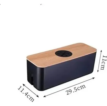 Úložný box Úložný box na kabely s nabíjením | organizér kabelů - Černá Malá