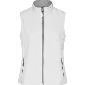 Dámská vesta James&amp;Nicholson Dámská softshellová vesta JN1127 White-White L