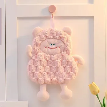 Držák na ručník Roztomilé dětské ručníky do kuchyně a koupelny | savé ručníky - růžový