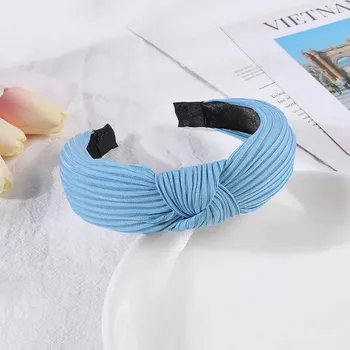 Čelenka Dívčí čelenka s uzlíkem | Doplňky na vlasy | Módní doplňky - Modrá 2