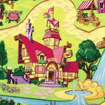 Koberec Dětský koberec Pohádková vesnice 140 x 200 cm - SLEVA 140 x 200 cm - SLEVA