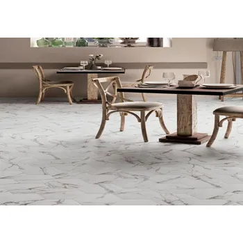 Dlažba DURSTONE SIX MARMI AC974 23 x 27 x 1 bílá 0,75 m2