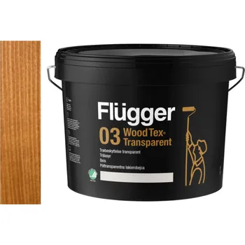Lak na dřevo Flügger Wood Tex Aqua 03 Transparent (dříve 95 Aqua) -lazurovací lak - 10L odstín U-802 + dárek k objednávce nad 1000Kč