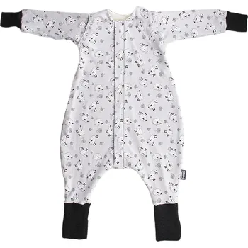 Fusak Kaarsgaren Merino spací pytel s rukávy 70 cm bio ovečky černé nohavice