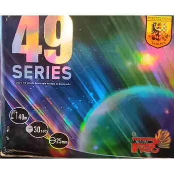 Zábavní pyrotechnika PyroMoravia Baterie 49 ran 49 SERIES - Baterie 49 ran PM1492