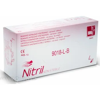 Vyšetřovací rukavice Rukavice vyšetřovací nitrilové bílé DONA® | VULKAN-MEDICAL (Velikost: M, Balení (ks): 100)