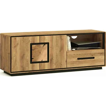 Knihovna Dubový televizní stolek Arizona 3 z masivu
