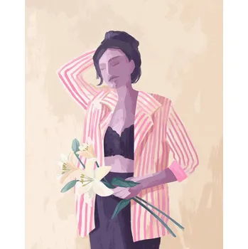 Plakát Plakát, Obraz - Lilly in a Jacket, Goed Blauw