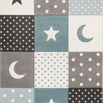 Koberec Dětský koberec Kiddy 20340/630 Night 80 x 150 cm - SLEVA 80 x 150 cm - SLEVA