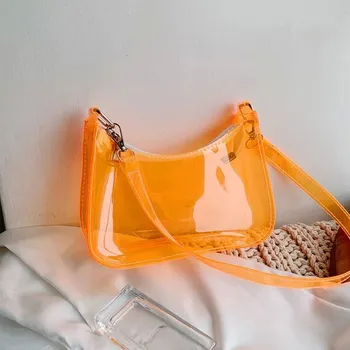 Kabelka Průhledná dámská kabelka - Oranžová