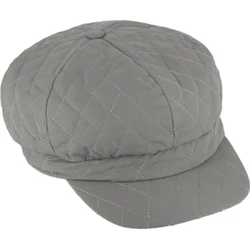 Čepice Fiebig - Headwear since 1903 Dámská nepromokavá šedá prošívaná podzimní bekovka Velikost: Unisize (S-XL)