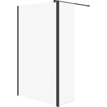 CERSANIT 3D Sprchový kout Cersanit Mille 123x30x200 walk-in pohyblivá stěna černý set B793, S601-180 S601-180