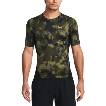 tričko Under Armour HeatGear Armour Printed - Marine OD Green/White M