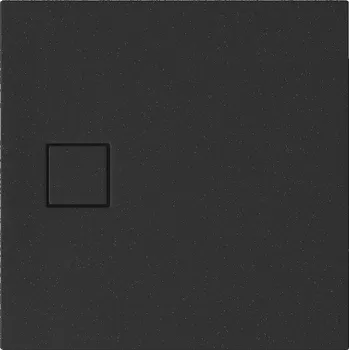 Sprchová vanička CERSANIT Čtvercová sprchová vanička SET B458 TAKO SLIM 80x4 černá matná + sifon (VIRT) S932-165