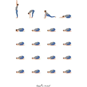Plakát Plakát, Obraz - Yoga Routine, Giselle Dekel