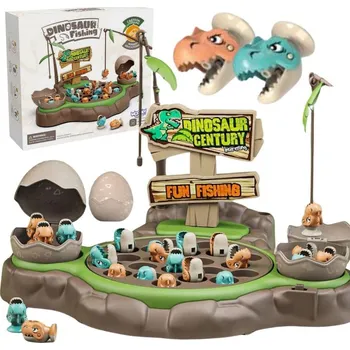 Desková hra Woopie Dinosauří rybářská hra s 2 rybářskými pruty