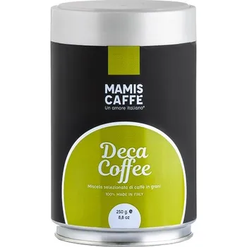 Káva Mamis coffee ZRNKOVÁ KÁVA MAMI'S CAFFÉ BEZKOFEINOVÁ 250 G DÓZA expirace 21.11.2024