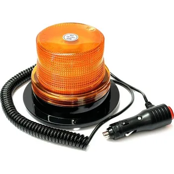 Přídavný světlomet maják LED magnetický 12V-24V oranžový 24W