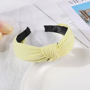 Čelenka Dívčí čelenka s uzlíkem | Doplňky na vlasy | Módní doplňky - žlutá 1