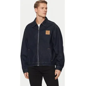 Pánská větrovka Calvin Klein Jeans Jeansová bunda J30J327087 Tmavomodrá Relaxed Fit XL