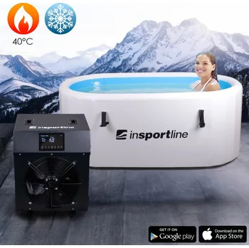 Vana inSPORTline Otužovací vana Laaches 135x80x65 cm s termoregulačním systémem