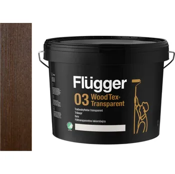 Lak na dřevo Flügger Wood Tex Aqua 03 Transparent (dříve 95 Aqua) -lazurovací lak - 10L odstín U-806 + dárek k objednávce nad 1000Kč