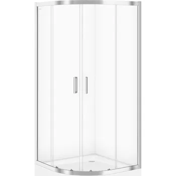 Sprchová vanička CERSANIT Sada sprchových koutů IVA 90x90x185 čiré sklo + sprchová vanička TAKO 16cm S601-202