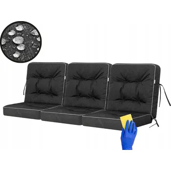 Podsedák Sada 3 polstrů na houpačku nebo zahradní křeslo "Venus" o šířce 180 cm