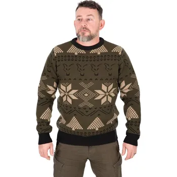 Pánský svetr FOX - Svetr Festive Jumper, vel. XXL - VÝPRODEJ