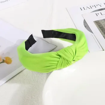 Čelenka Retro čelenka do vlasů pro ženy | doplňky do vlasů - Fluorescenční zelená