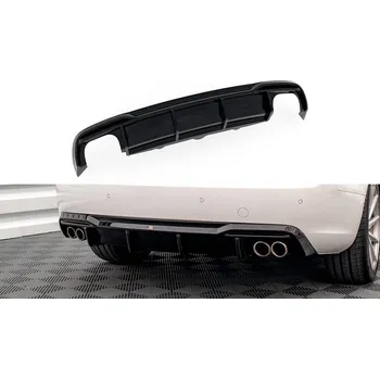 Karosérie Zadní difuzor Audi A5 8T Facelift černý lesklý plast - double duplex